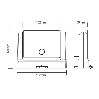 Applique solaire à capteur LED Ares IP65 CCT (1,5W)