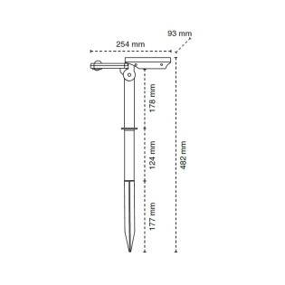 Applique solaire à capteur LED Ceci IP54 CCT (1,8W)