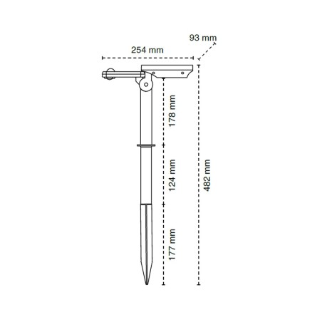 Applique solaire à capteur LED Ceci IP54 CCT (1,8W)