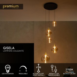 Lampe de plafond LED Gisela...