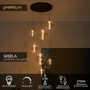 Lampe de plafond LED Gisela...