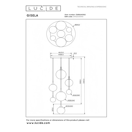 Lampe de plafond LED Gisela Dim (42W)