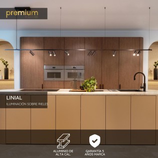 Rail monophasé de surface Linial Smart 48V. (1 mètre)