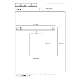 Spot LED sur rail Mox Lineal Smart 48V (10W)
