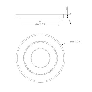 Plafonnier LED Dalmo RD CCT Dim Smart (40W)