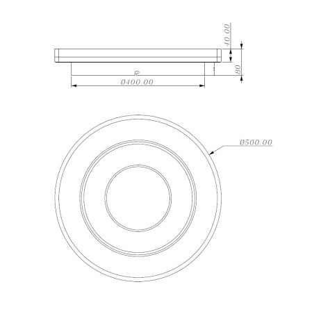 Plafonnier LED Dalmo RD CCT Dim Smart (40W)