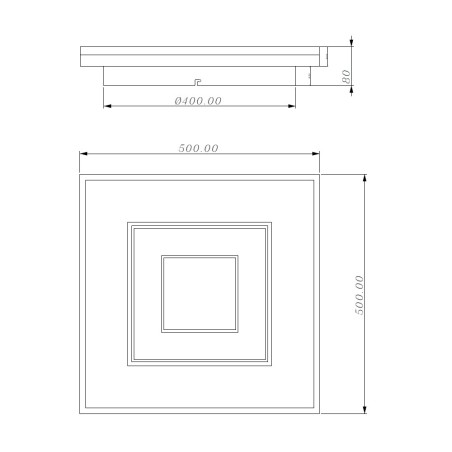 Plafonnier LED Dalmo SQ CCT Dim Smart (40W)