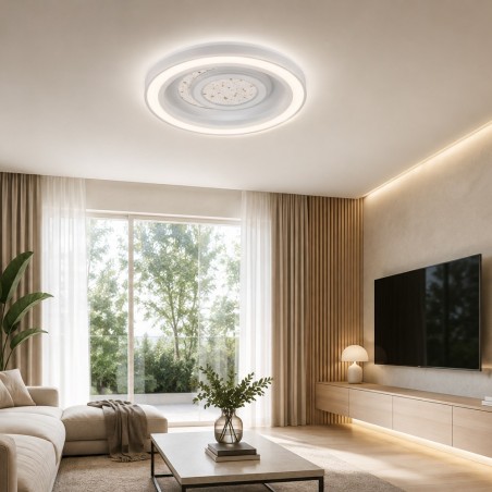 Plafonnier LED Krater CCT Dim Smart (100W)