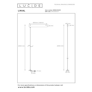 Accessoire de suspension pour rail Linial