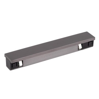 Connecteur droit pour rail Linial Chrome noir