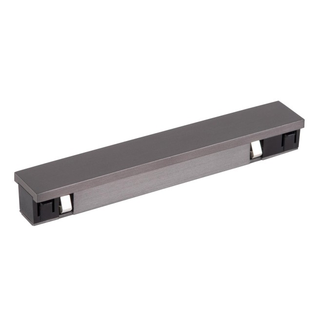 Connecteur droit pour rail Linial Chrome noir