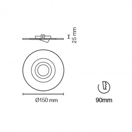 Empotrable Led Iceberg Round (2,4W)