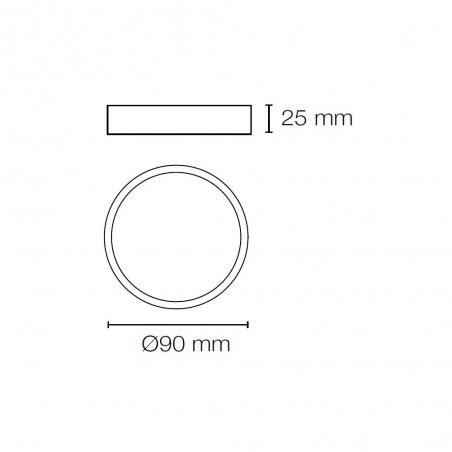 Downlight Led 8W Redondo Kaju Cromo