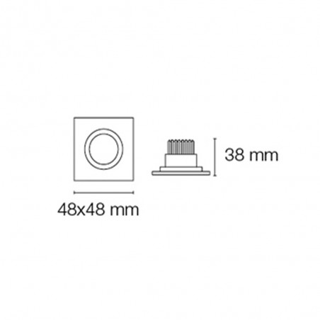 Kit 3 Focos Cuadrados Cob Led