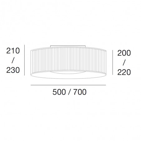 Plafón moderno IN pleat