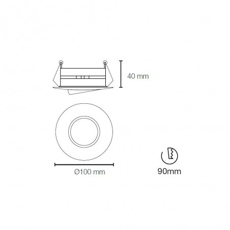 Spot encastrable ROUND II blanc Wonderlamp