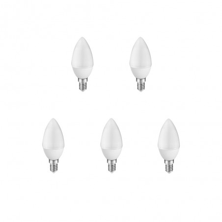 Pack 5 x Ampoule LED A2BC Voile E14 6W (lumière froide)