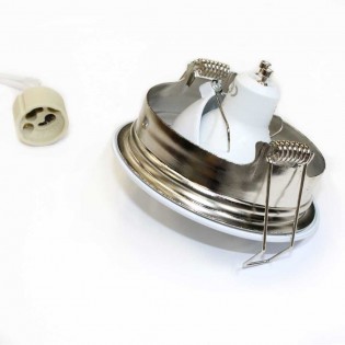 Pack Encastrable rond blanc + Ampoule LED 8W chaude