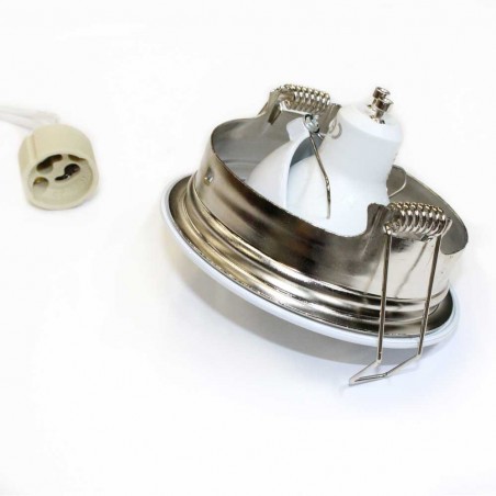 Pack Encastrable rond blanc + Ampoule LED 8W chaude