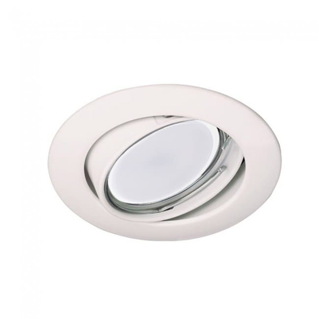 Pack Encastrable basculant blanc + Ampoule LED 8W chaude Pack Encastrable basculant blanc + Ampoule LED 8W chaude