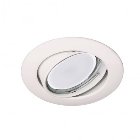 Pack Encastrable basculant blanc + Ampoule LED 8W chaude