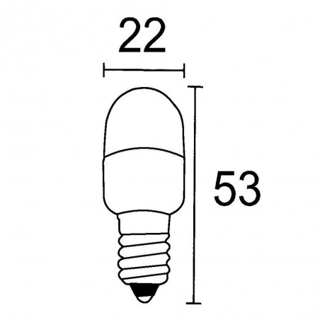 Ampoule LED Pébetera Mini Bleu E14 (0.3W)