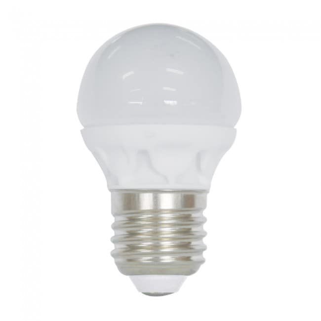 Bombilla LED Esfeérica Cerámica E27 Luz cálida (5.2W)