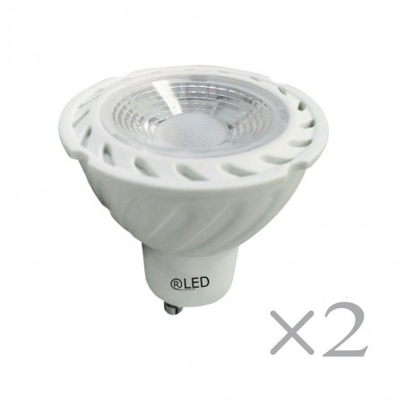 Pack 2 bombillas LED GU10 (7W)