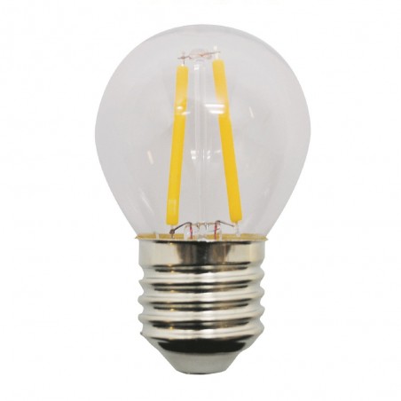 Ampoule LED Sphérique E27 lumière froide (2W)