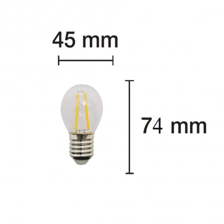 Ampoule LED Sphérique E14 Mate (4W)