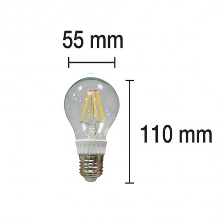 Bombilla LED Standard E27 Luz cálida (6W)