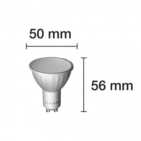 Bombilla LED GU10 Luz cálida (6W)