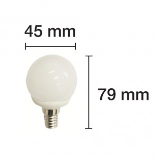 Bombilla LED Esférica Verde E14 (4W)