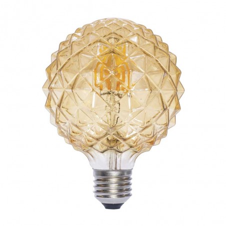 Bombilla Decorativa LED E27 Globo Ámbar (6W)