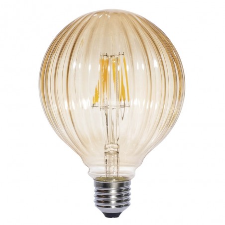 Bombilla LED Decorativa Globo Ámbar (6W)