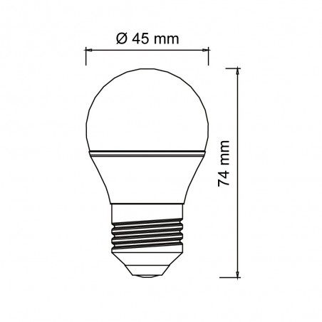 3 bombillas E27, neutra(5.2w)