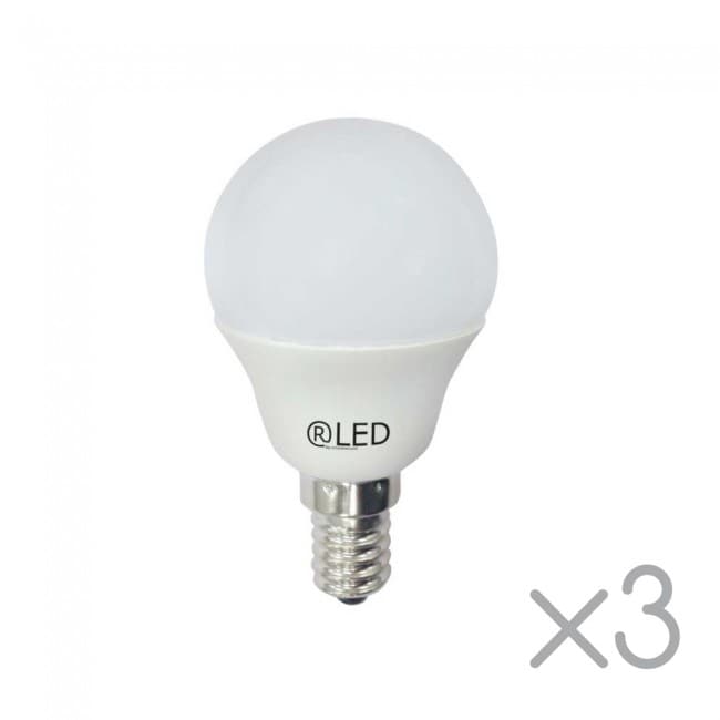 3 bombillas E14, cálida (5.2W) 3 bombillas E14, cálida (5.2W)