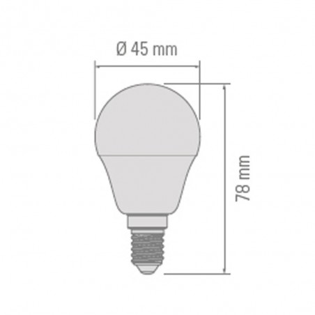 Ampoule LED E-14 chaude (4W)