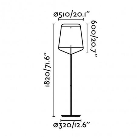 Lampadaire Stood