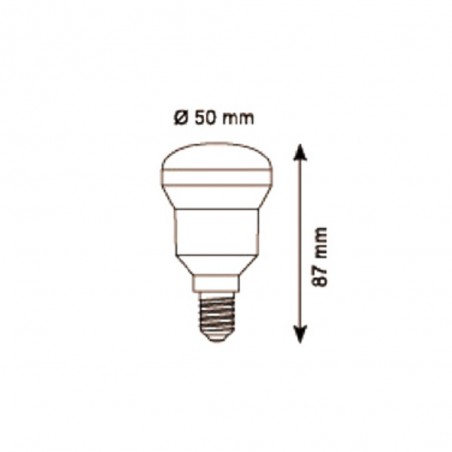 Bombilla LED reflectora R50 E27 (6W)