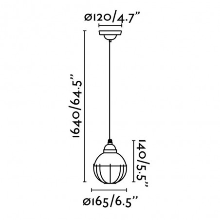 Lampe de plafond Claire
