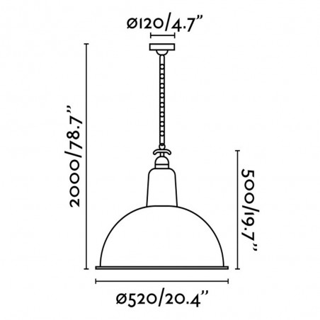 Lampe de plafond Lou