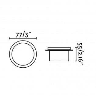 Spot encastré LED extérieur rond Galo (3W)