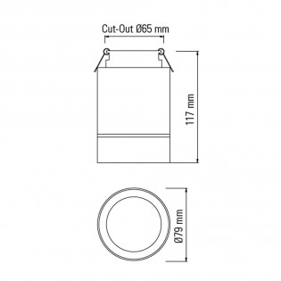 Empotrable/Plafón LED Ice (9W)