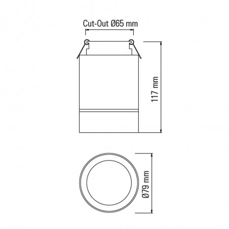 Empotrable/Plafón LED Ice (9W)