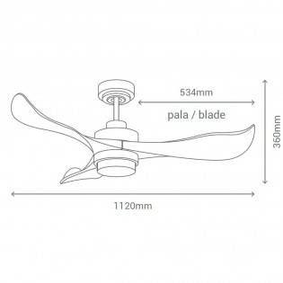 Ventilateur de plafond Falcon LED (18W)