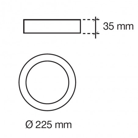 Downlight  LED redondo Novo