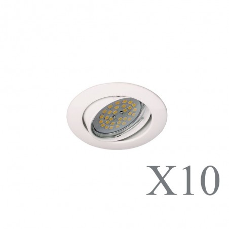 Pack 10 Basic rond blanc