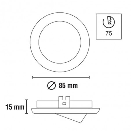 Pack 10 Basic rond blanc