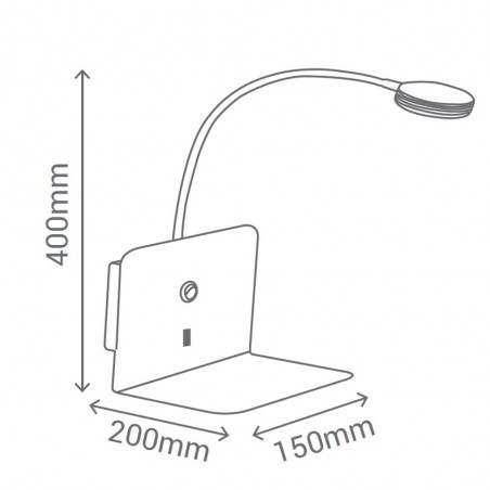Applique murale LED Malvo (3W)